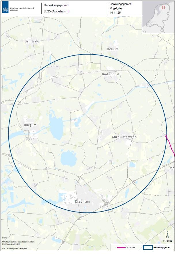10 kilometerzone rond Drogeham