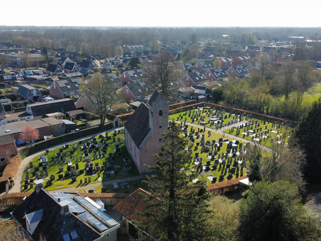 Luchtfoto kerk